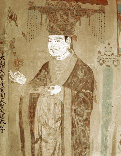 建造於五代,占地面积185平方米,有壁画693平方米,有大量的供养人画像